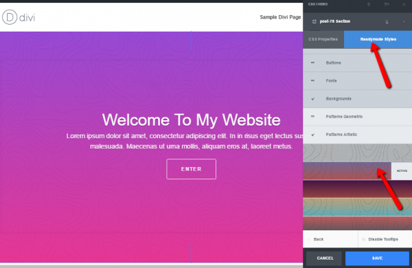 How to add CSS gradients to your WordPress website with CSS Hero